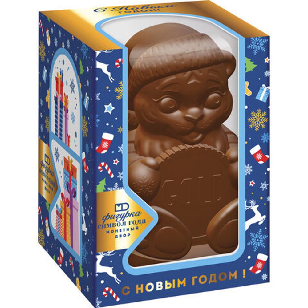 Шоколадная фигурка МОНЕТНЫЙ ДВОР "Символ года ТИГР", 100 г, в коробке, 0156