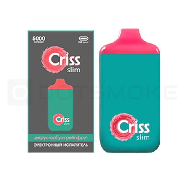Одноразовый Pod CRISS Slim - Цитрус Арбуз Грейпфрут (5000 затяжек)