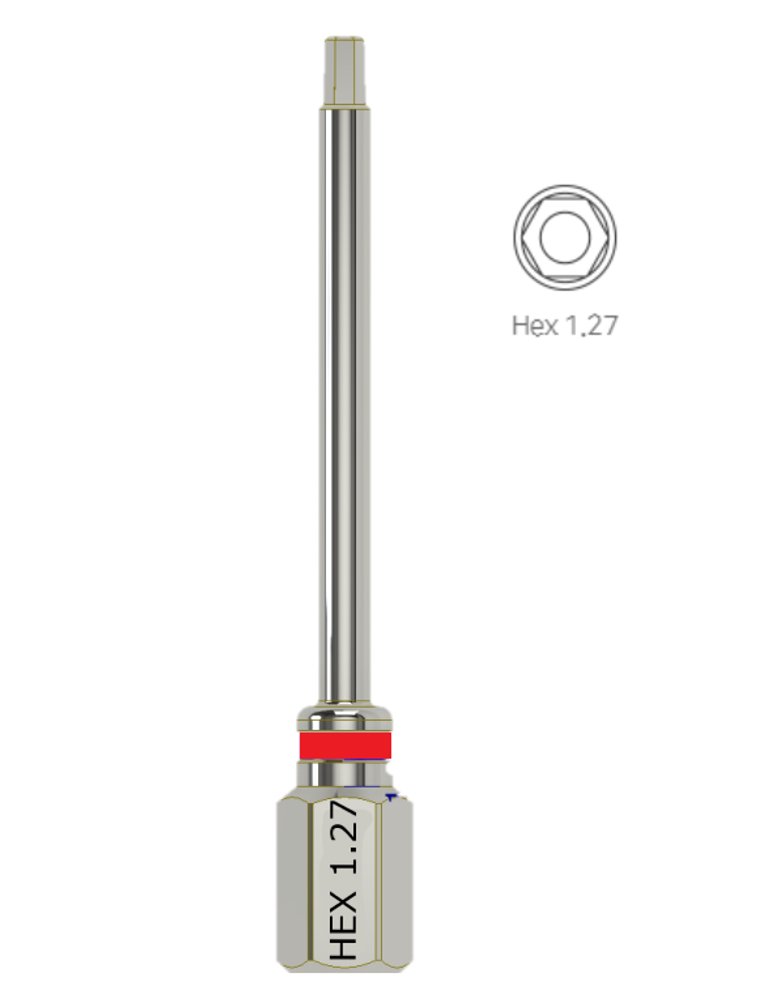 Ключ для винтов iPen Red (красный) Hex 1.27, 30 Ncm