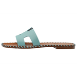 Hermes Comfortable Daily Fashion Sandals Women's Blue, H221110Z 6A