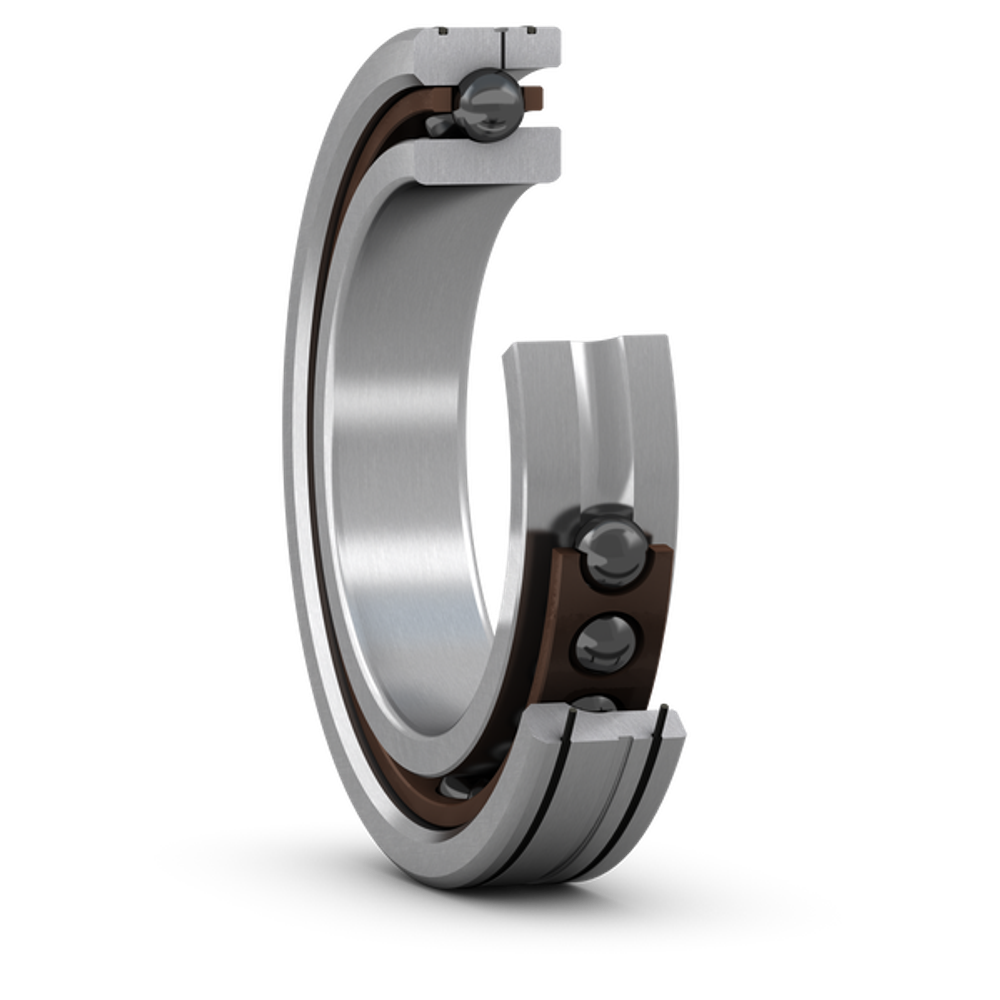 Matched set of two super-precision, high-speed E design, single row angular contact ball bearings 7012 FE/HCP4AL2ADGA