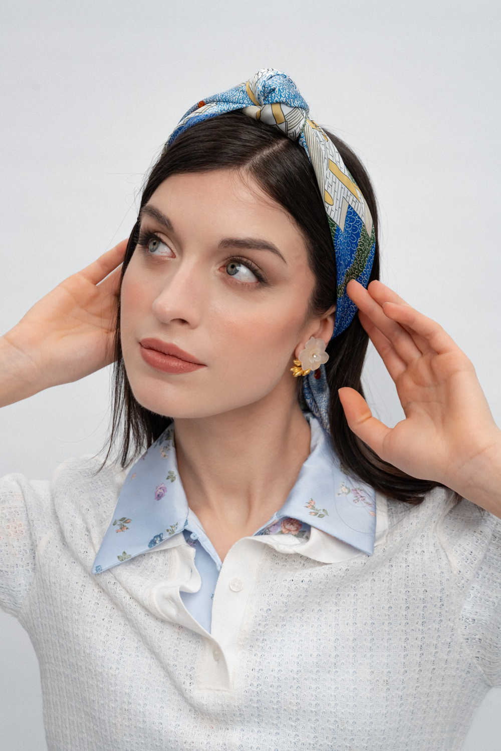 Платок «Янтарный берег» 100% шелк