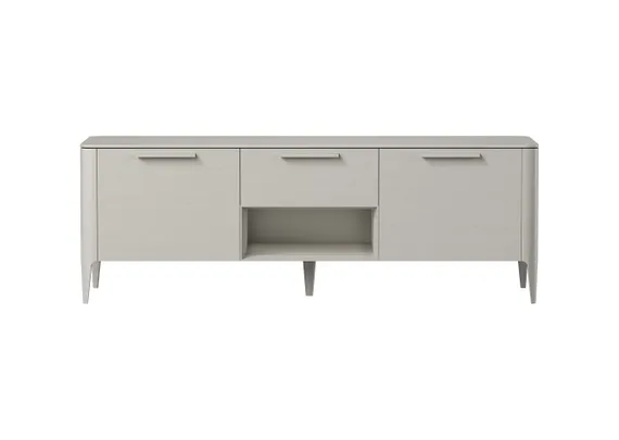 Тумба Type oak под ТВ ширина 160 см (серо-бежевый)