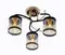 06772/3 GOLD+BLACK (4) Люстра (RL)
