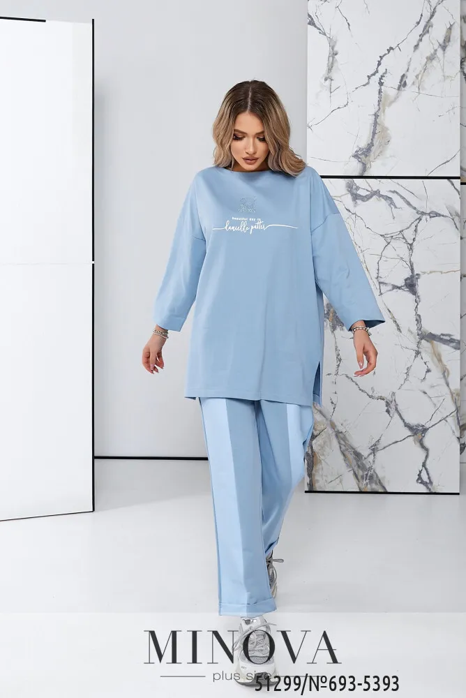 Костюм 693-5393-голубой Minova