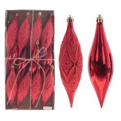 GAEM Набор из 12шт Украшение новогоднее "Капля", L4 W4 H15 см