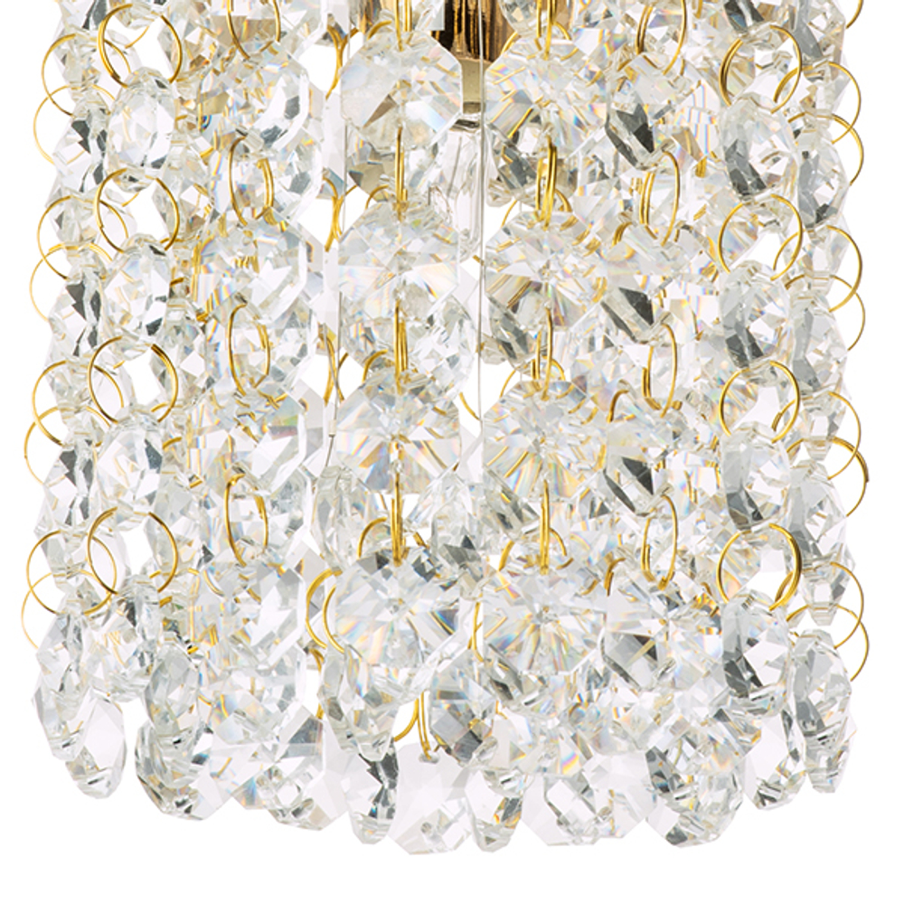 795312 Подвес CRISTALLO 1х40W G9 ЗОЛОТО