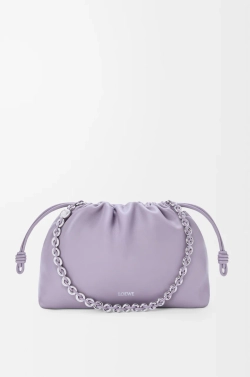 Loewe Сумка Flamenco среднего размера из мягкой кожи ягненка наппа, сиреневый