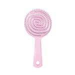 Расческа для распутывания волос в форме леденца SOLOMEYA Lollipop Shaped Mini Hair Brush Pink