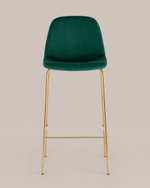 Стул барный Валенсия SN велюр зеленый золотые ножки 2 шт