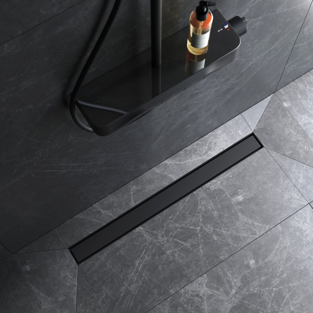 Трап для душа линейный, универсальный затвор Tile, 80 см AM.PM MasterFlow W01SC-U11-080-04BM