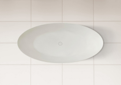 Ванна из искусственного камня ABBER Stein AS9625-1.7 белая матовая  170x80 см