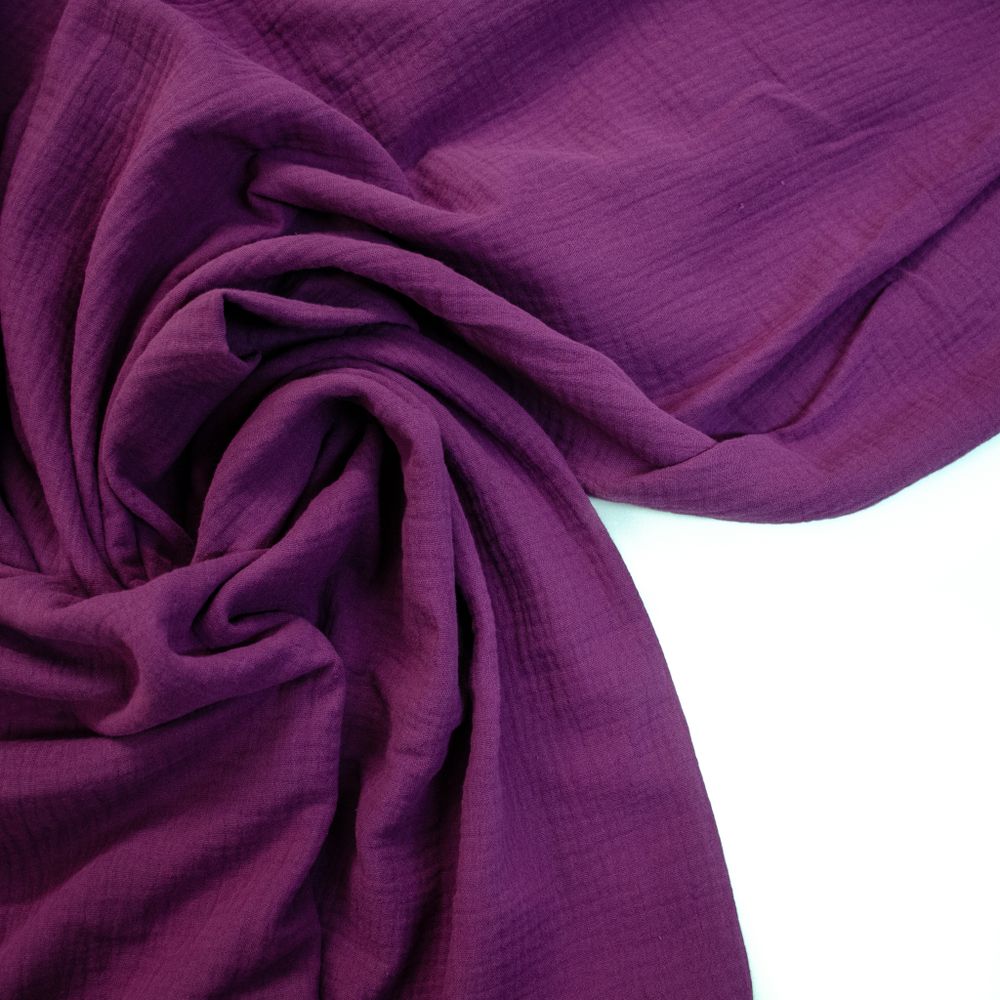 Муслин двухслойный «Сливовый»