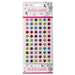 Наклейки-стразы Alingar, акриловые, пакет с европодвесом, "Цветы"