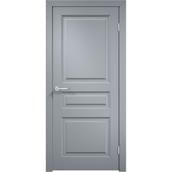 Межкомнатная дверь эмаль Дверцов Алькамо 3 цвет серый RAL 7047 глухая