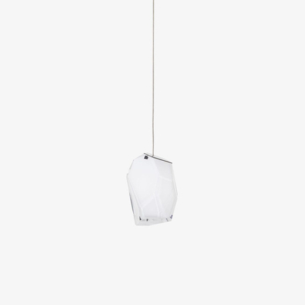 Pendant design lamp Crystal Rock by Lasvit (White)