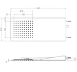 Излив душевой настенный тропический HYDROTHERAPY RRK02CUC медный