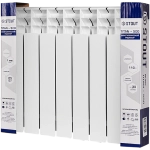 Радиатор биметаллический STOUT TITAN 500 - 7 секций (подключение боковое, цвет белый)