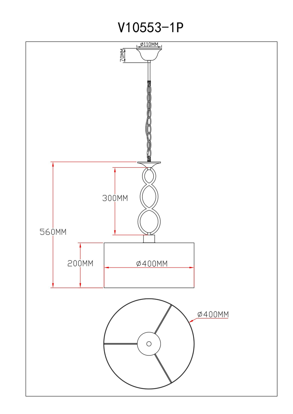 Светильник подвесной Moderli V10553-1P Macadamia