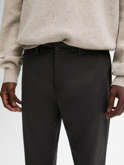 Massimo Dutti Хлопковые облегающие брюки, серый