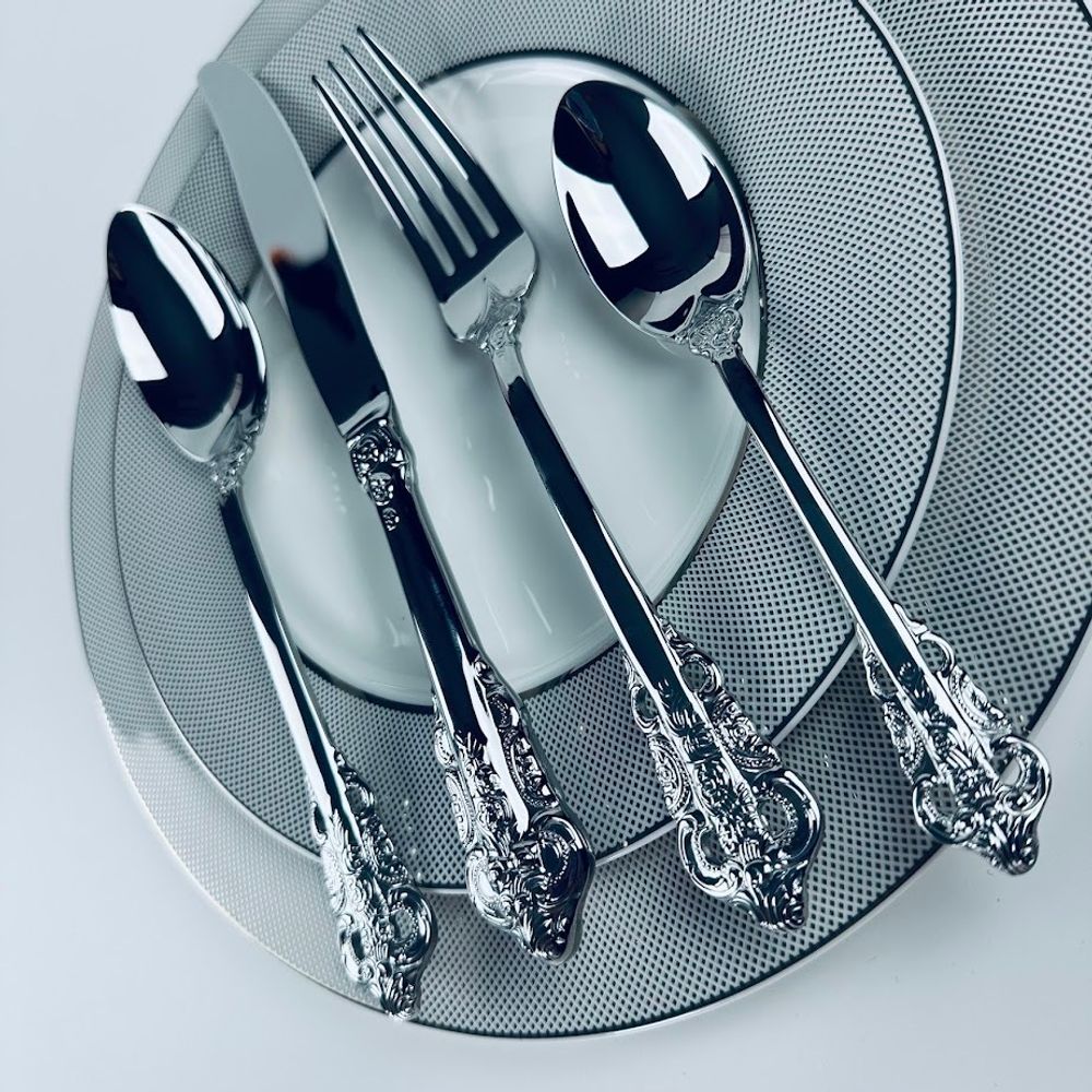 Lenardi 197-039 Набор столовых приборов 24пр. в под.уп.(х8)Металл