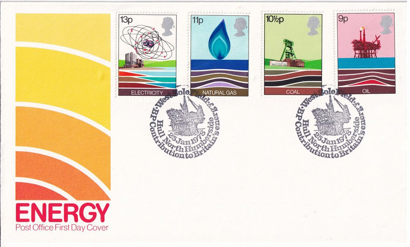 Конверт Первого дня Великобритании от 25 января 1978 года с четырьмя марками и спецгашением