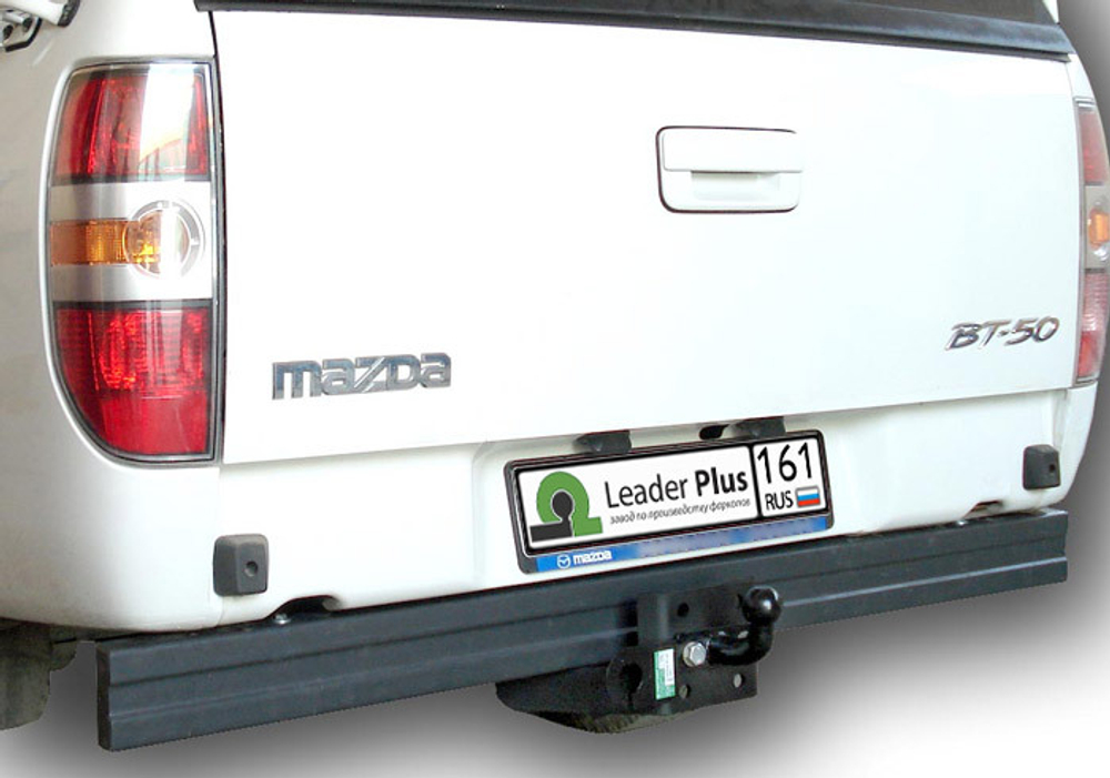 Фаркоп(прицепное) Лидер-Плюс для MAZDA BT-50 2007- , B2500 1996-2007, FORD RANGER 2006-2012 (паспорт и сертификат в комплекте)(без электрики)M305-F