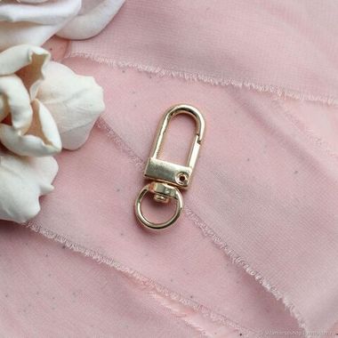 УЦЕНКА!!! Замок карабин, 34 * 12 мм, позолота У124