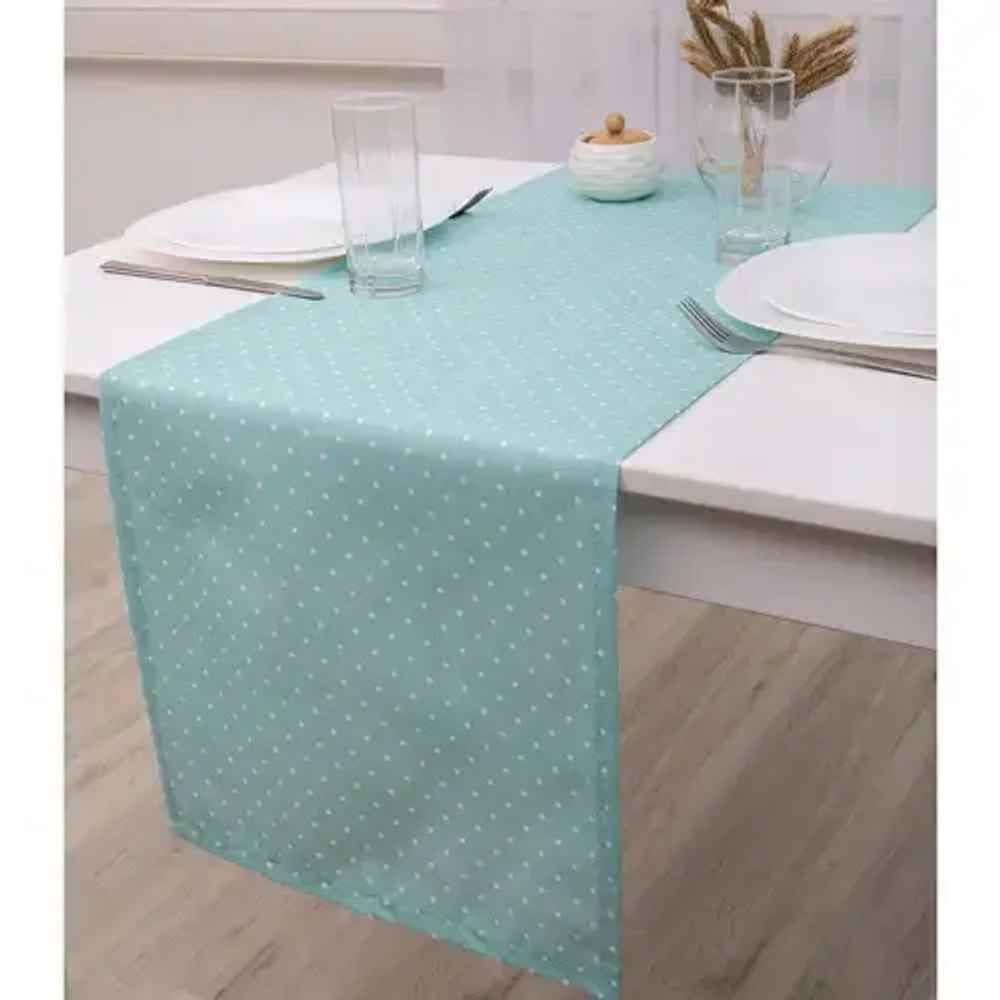 Дорожка декоративная 40х145"Радушная хозяйка (Традиция)» (Горошек мята)