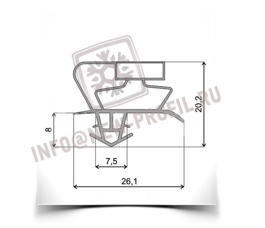 Уплотнитель для холодильника Liebherr C 4025 INDEX 20B/001 м.к. размер 675*545 мм по пазу (020)