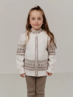 Кофта вязаная на молнии