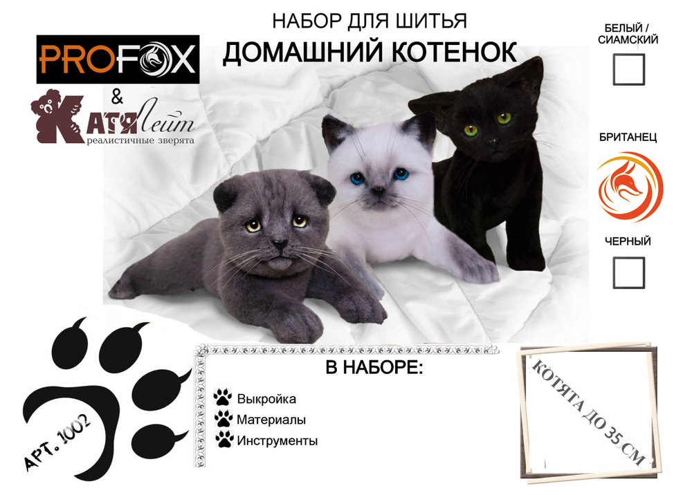 Набор к МК "Домашний котенок (британец)"