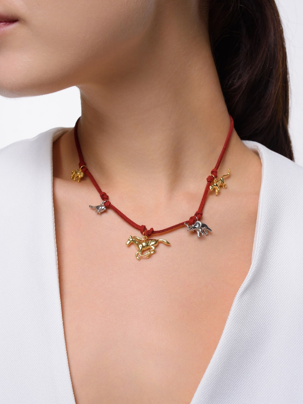 Чокер "Animals" Bordo New