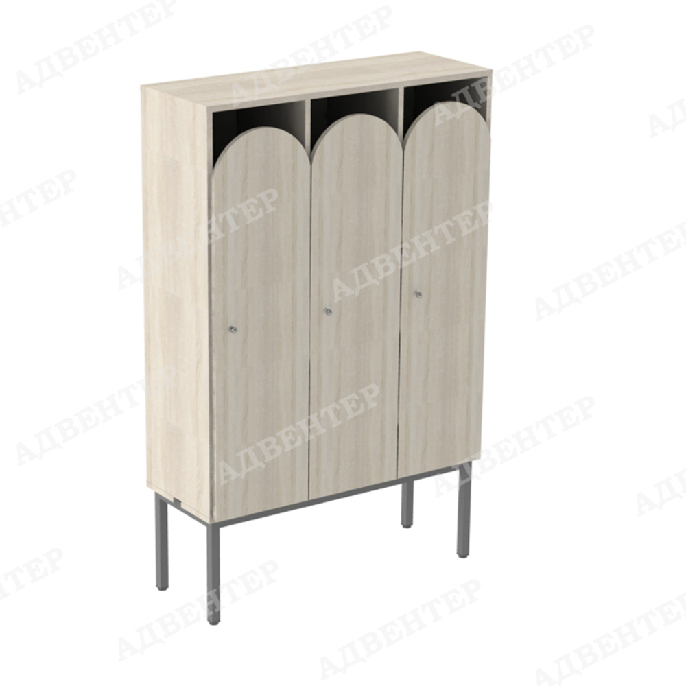 Шкаф детский для одежды 3 СЕКЦИИ
