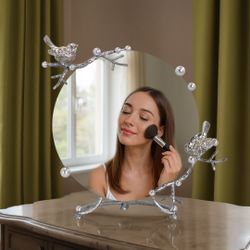 Зеркало Терра настольное Серебро