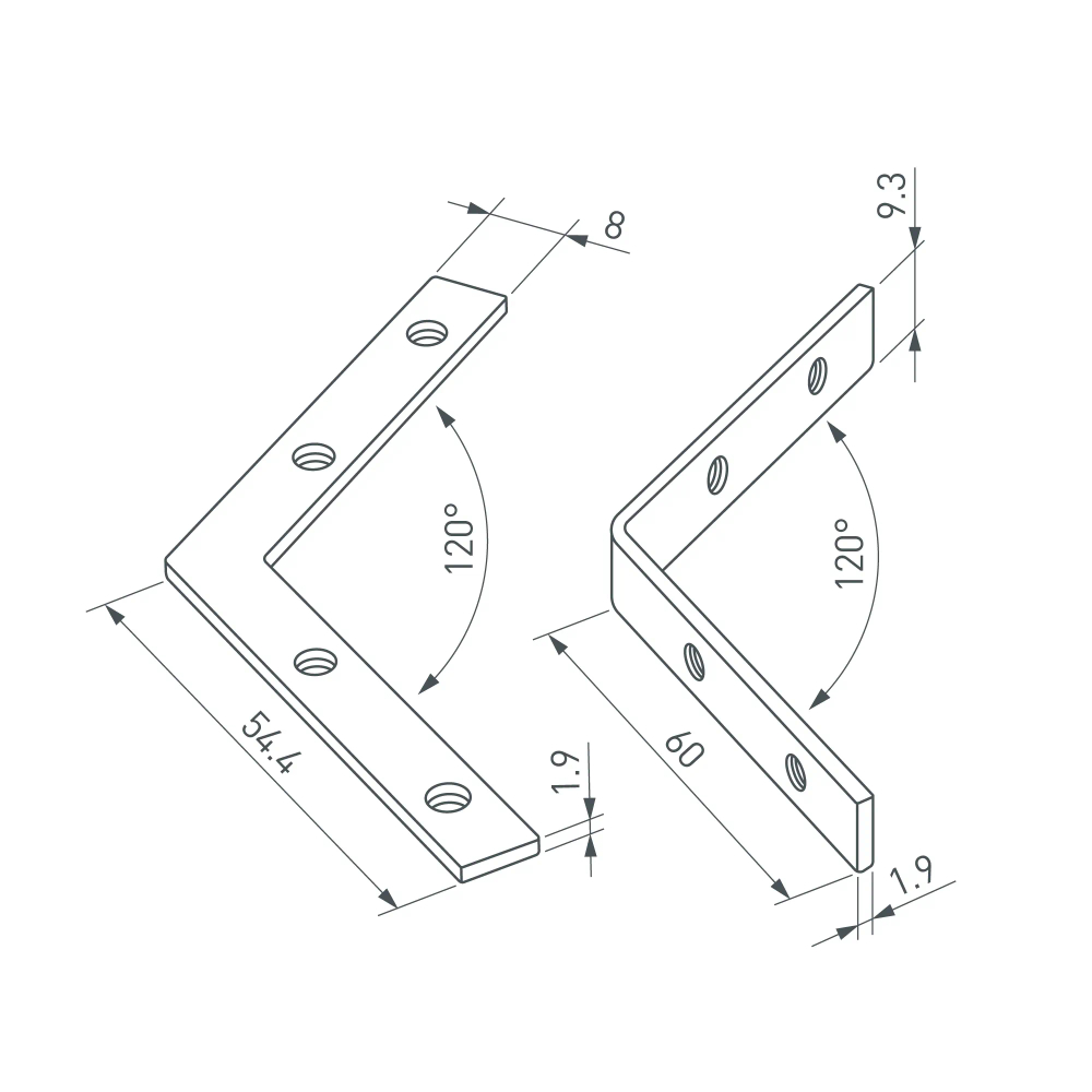 Соединитель профиля LINE-6070-L120 Set (Arlight, Металл) 056822