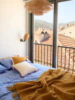 Чехол на подушку с контрастным кантом зеленого цвета из коллекции trendy ruffles, 40х40 см