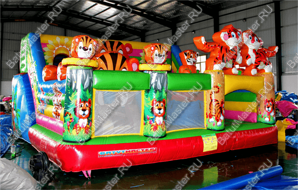 Коммерческий надувной батут "Тигриная страна мини"