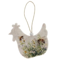 GAEM Набор из 6-ти изделий декоративных подвесных "Курица/Петух" (7,5*0,5*7,5), L25 W9 H1,5 см