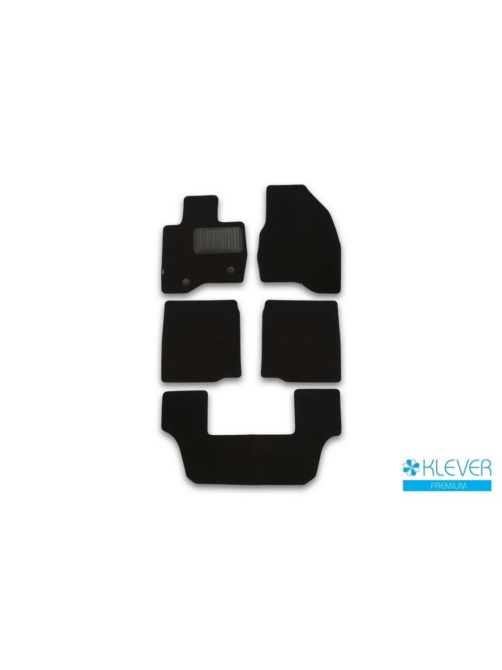 Коврики в салон для FORD Explorer, 2015-2017, 2017-2019 кроссовер, 5 шт. (текстиль) KLEVER03167022110KH