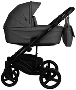 Детская коляска Indigo Lamar 2 в 1 La07 т.серая кожа