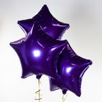 Шар (18"/46 см) Звезда, Фиолетовый 1 шт.