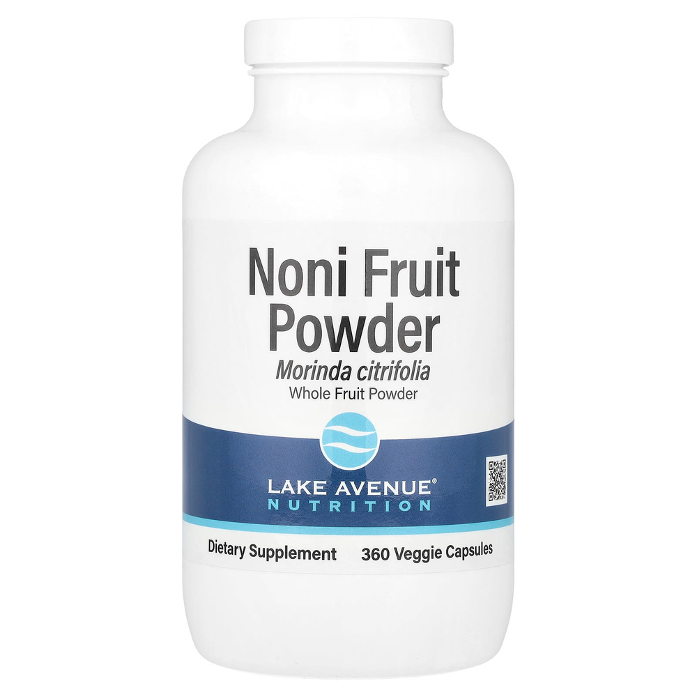 Lake Avenue Nutrition, порошок из плодов нони, 360 вегетарианских капсул
