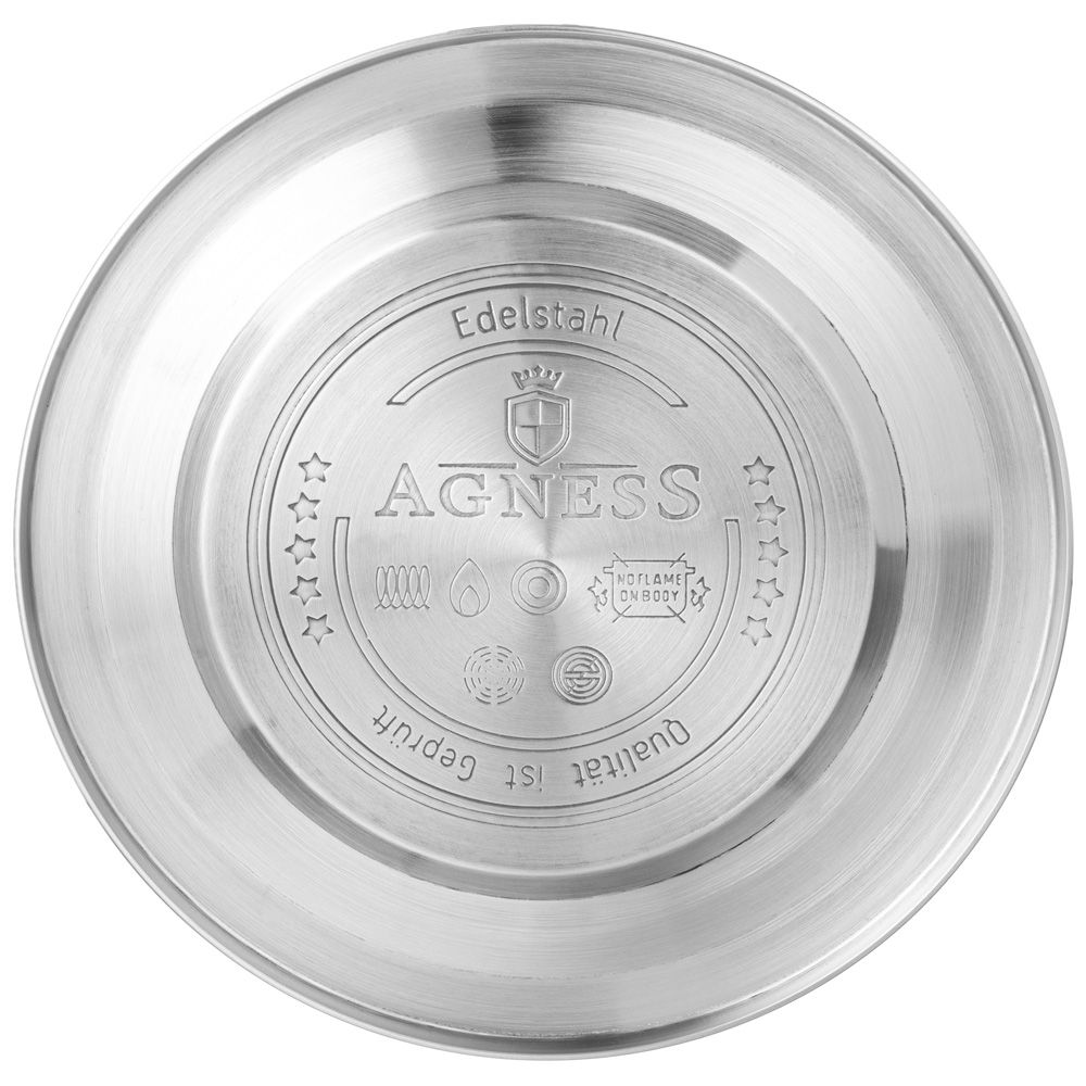 ЧАЙНИК AGNESS СО СВИСТКОМ 2,5 Л, BLACK, ИНДУКЦИОН. ДНО