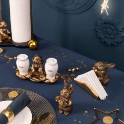 Подставка для салфеток Кролик Банни Бронза