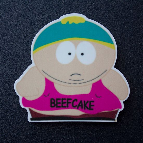 Значок деревянный (брошь) Картман. Fire Pin