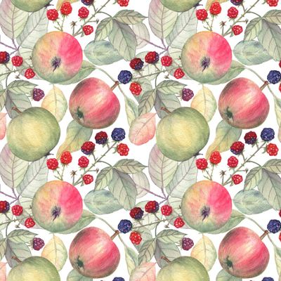 Яблоки и ежевика / Apples and blackberry