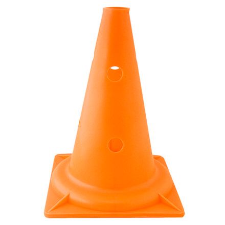 Конус трен, У622/MR-K32-O, выс.32 см, жест.пластик, без втулки, С ОТВЕРСТИЯМИ, оранж