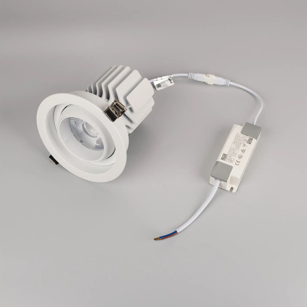 Светильник MS-VORTEX-BUILT-R135-30W Day4000 (WH-WH, 17 deg, 230V) (Arlight, IP20 Металл, 5 лет) 057755