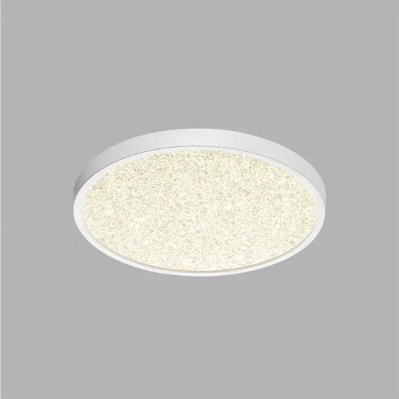 7661/24L MITRA LED SN 090 Светильник пластик/белый LED 24Вт 3000/4000K D300 IP40 OMEGA WHITE